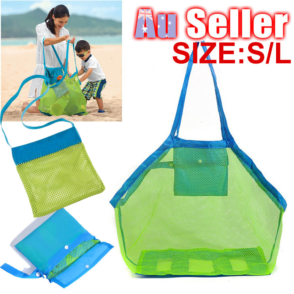large mesh bag for beach toys